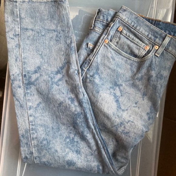 LEVI'S WATER PATERNED MENS JEANS 38x30 Like New - Picture 5 of 9